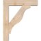 Ekena Millwork Funston Block Smooth Bracket w/ Offset Brace, Douglas Fir, 5 1/2"W x 22"D x 26"H BKT0604X22X26FST05SDF - alternate 4